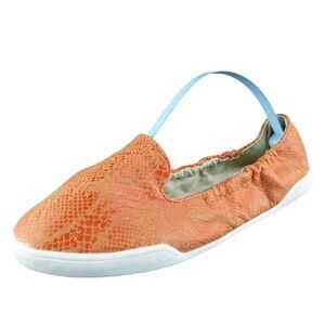 Kruzers  Women Flat Shoes Size‎ S Medium Orange Leather Slip On